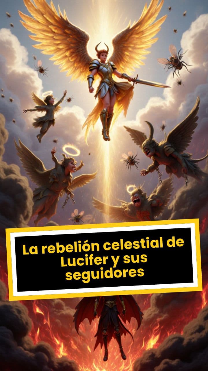 La rebelión celestial de Lucifer y sus seguidores