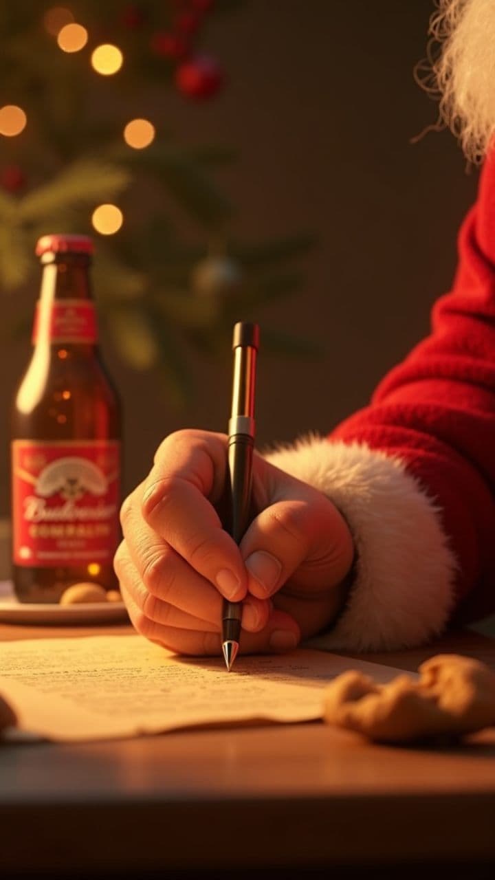 Santa's Letter and a Bud