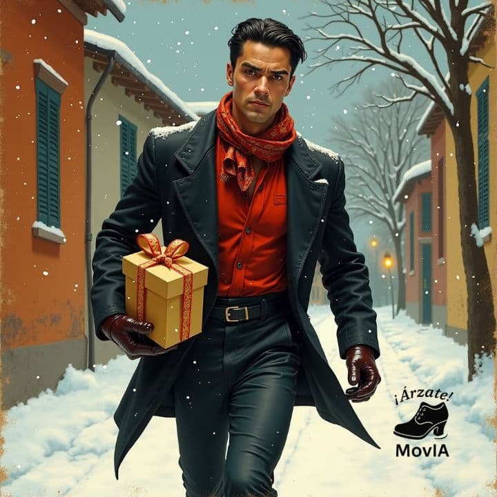 Celebración familiar en invierno