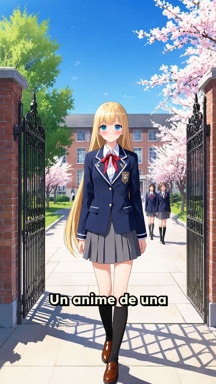 La nueva estudiante rubia tímida