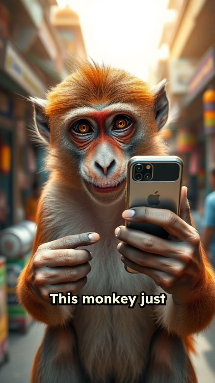 Chintu the Vlogging Monkey Takes Mumbai by Storm (duplicated)