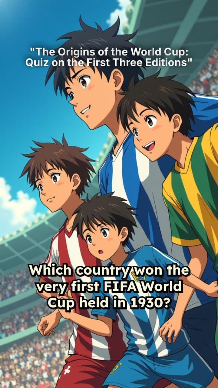 "The Origins of the World Cup: Quiz on the First Three Editions"