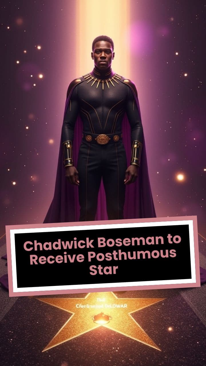 Chadwick Boseman to Receive Posthumous Star
