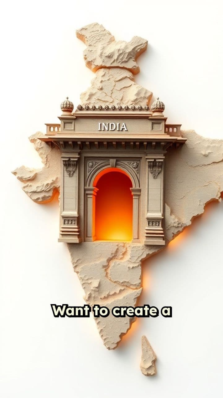 3D Animation of Indian States Rising