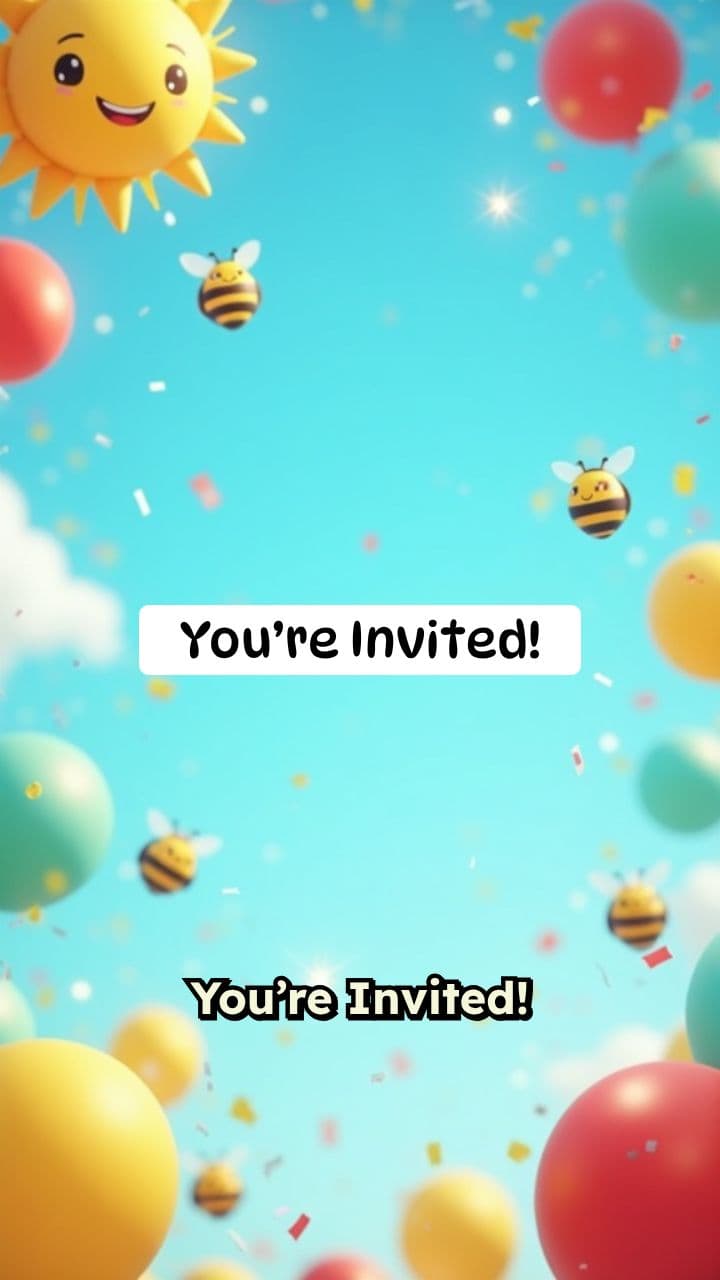 Avika's Magical 4th Birthday Invite