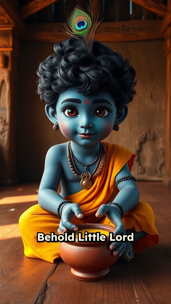 Little Lord Krishna's Butter Bliss