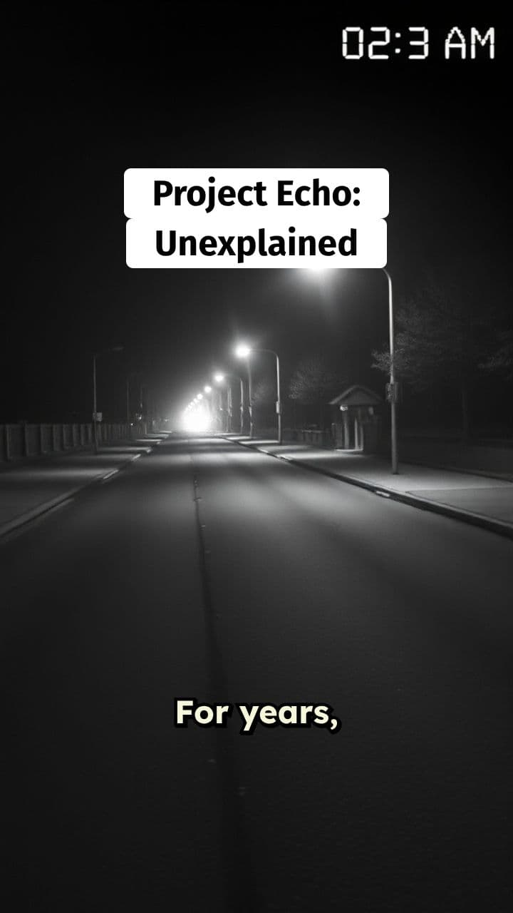 Project Echo: The Unseen Anomaly