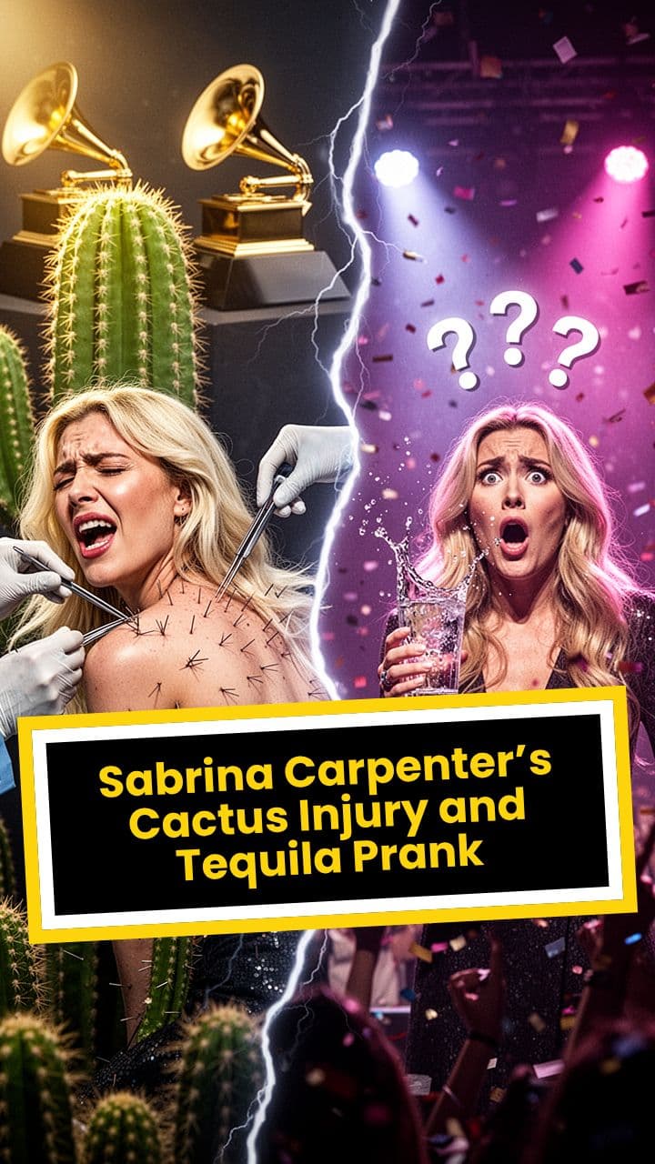 Sabrina Carpenter’s Cactus Injury and Tequila Prank
