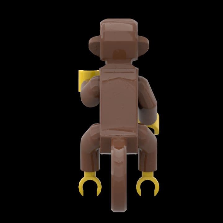 Lebensfreude des Lego-Äffchens