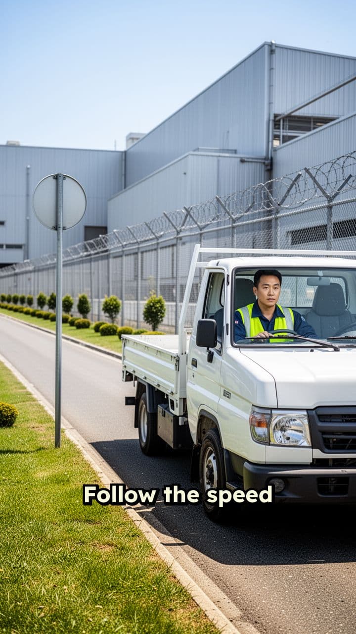 Factory Speed Limits: 20 km/h, Forklifts 5 km/h