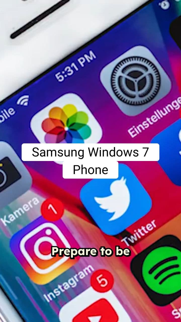 Samsung Windows 7 Phone Reveal