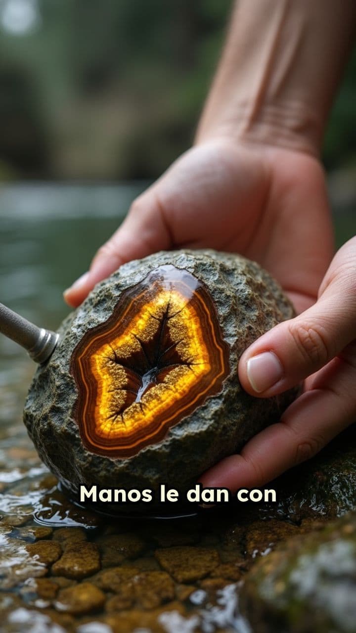 Apertura de roca de ojo de tigre