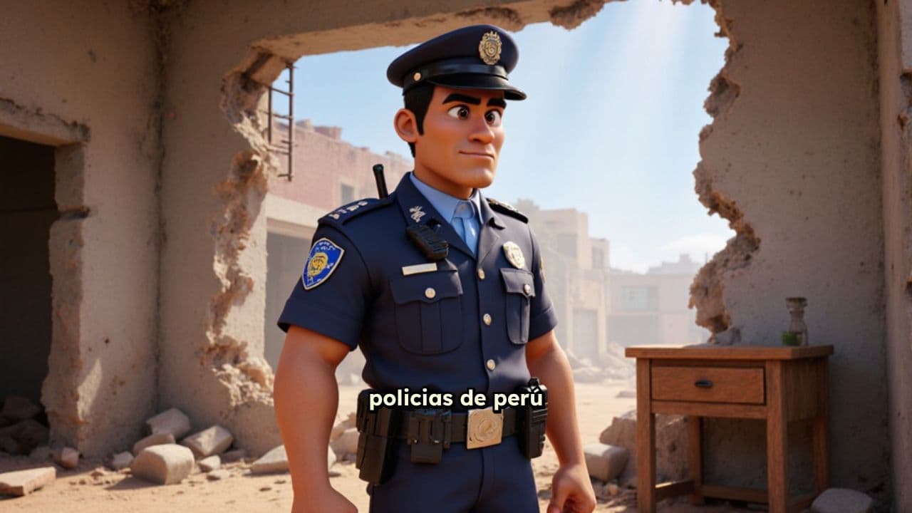 Policías en Ichu: Servicio en Ruinas