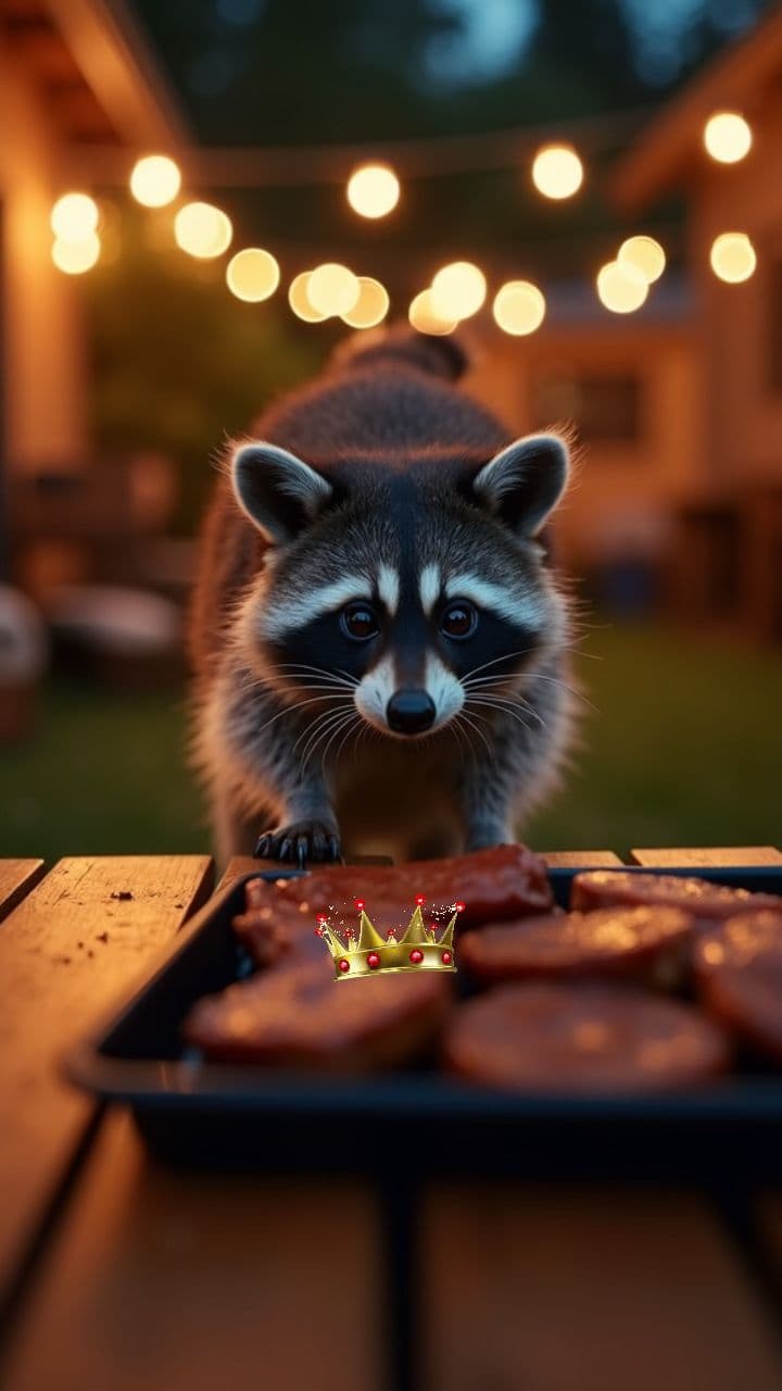Raccoon Barbecue Crash