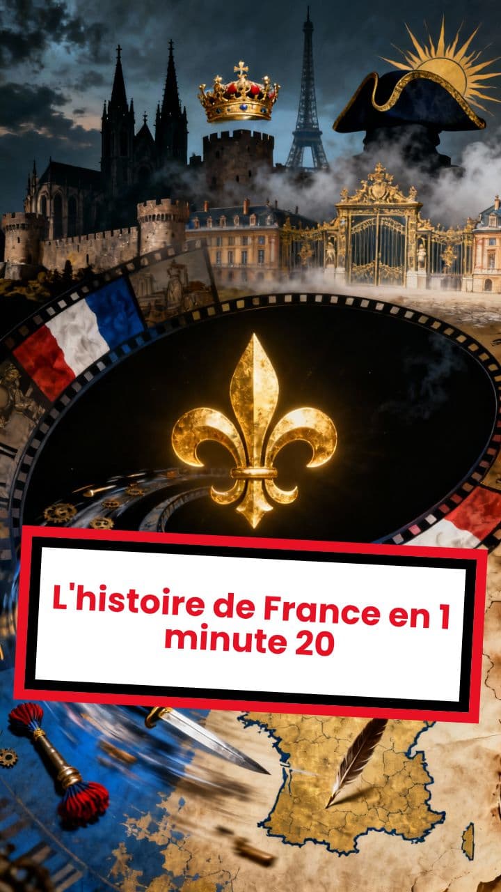 L'histoire de France en 1 minute 20