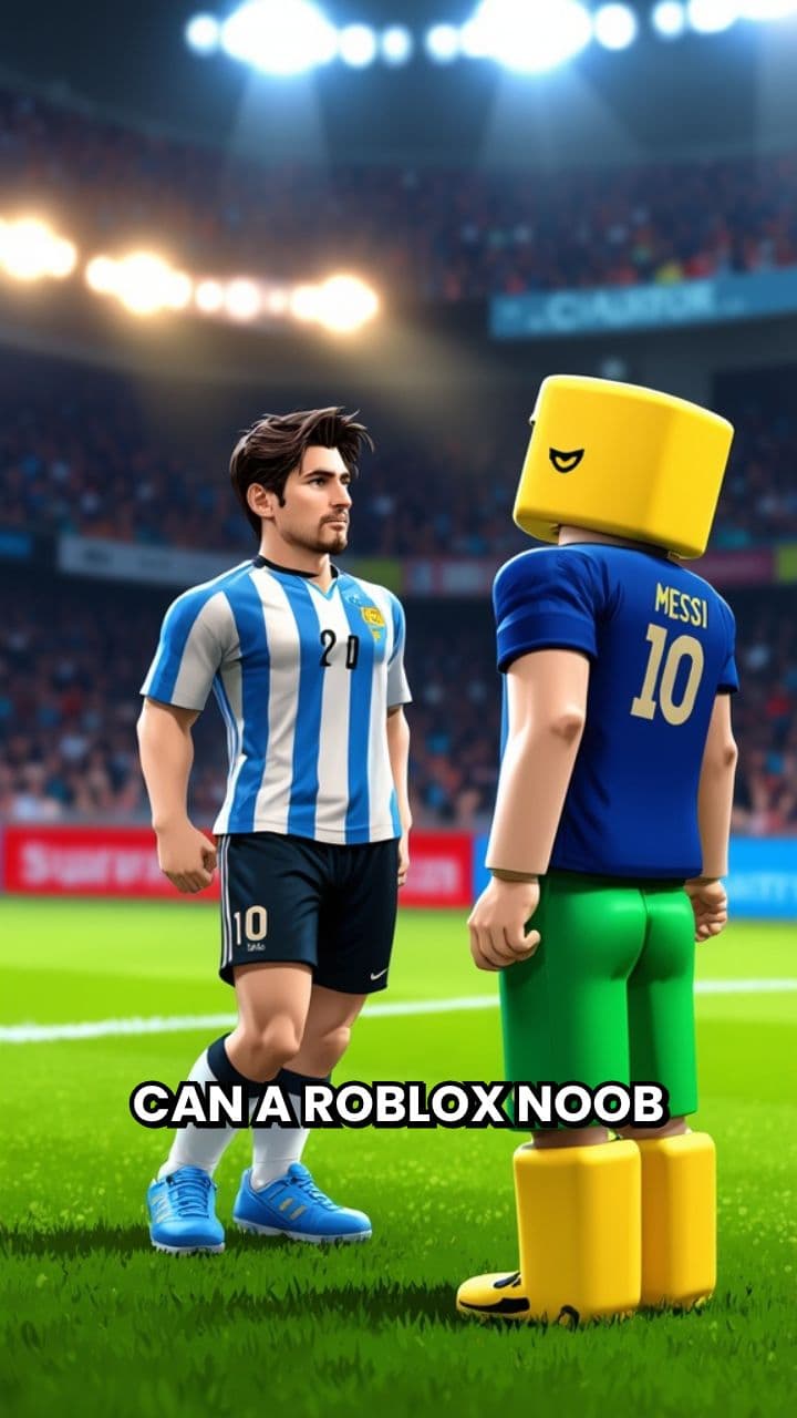 Roblox Noob vs. Messi's Nutmeg