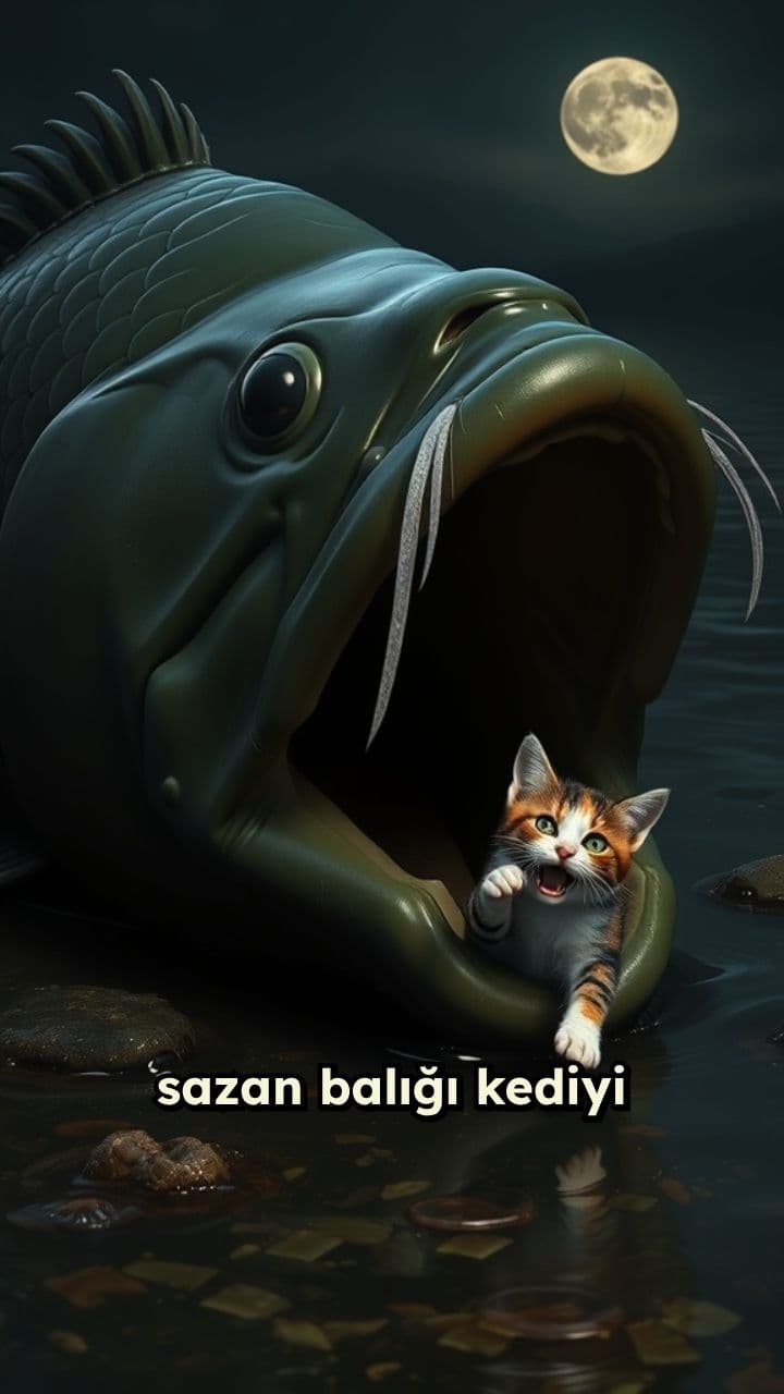 Sazan Balığı ve Kedi
