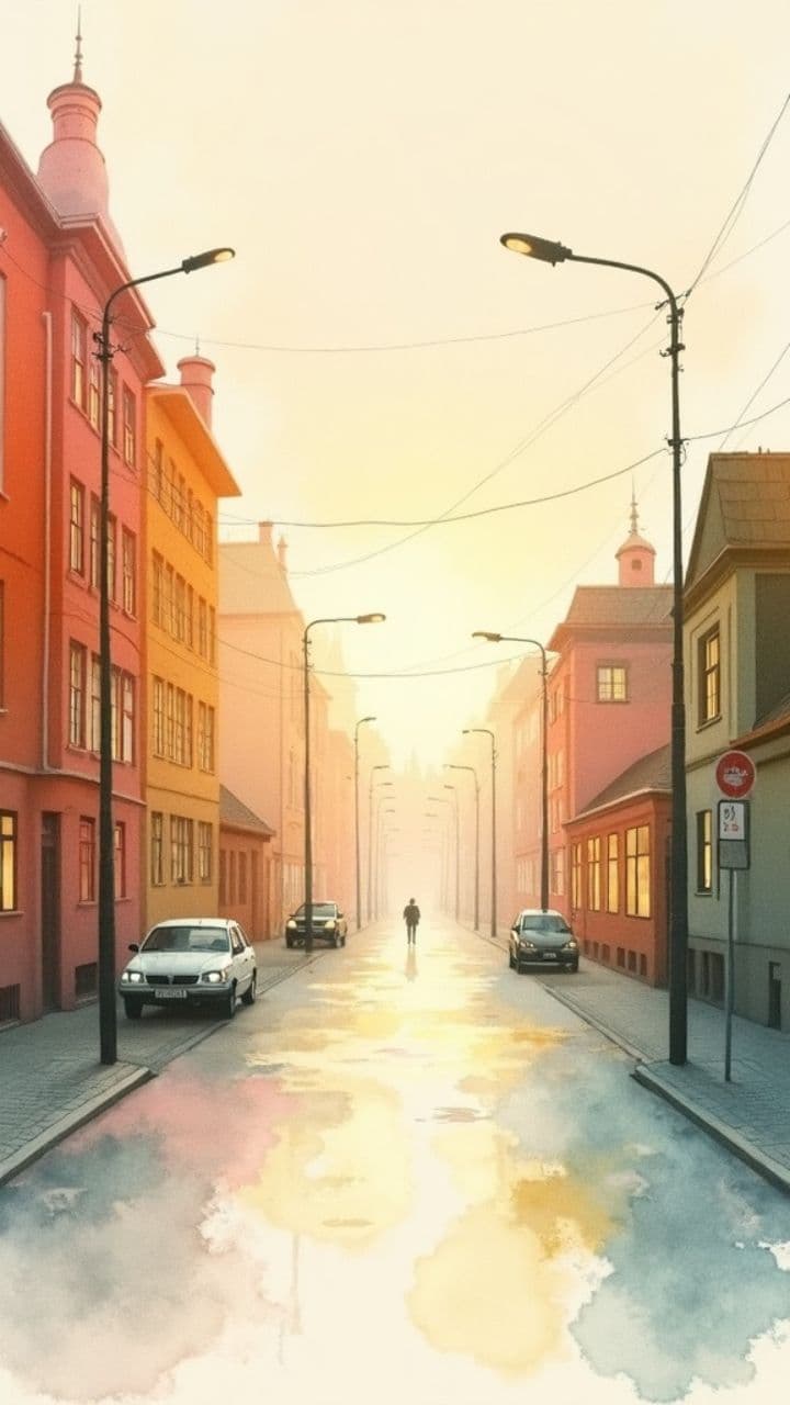 Dans la lumière de la ville