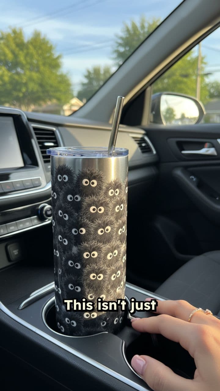 Wide-Eyed Cat Chaos Tumbler