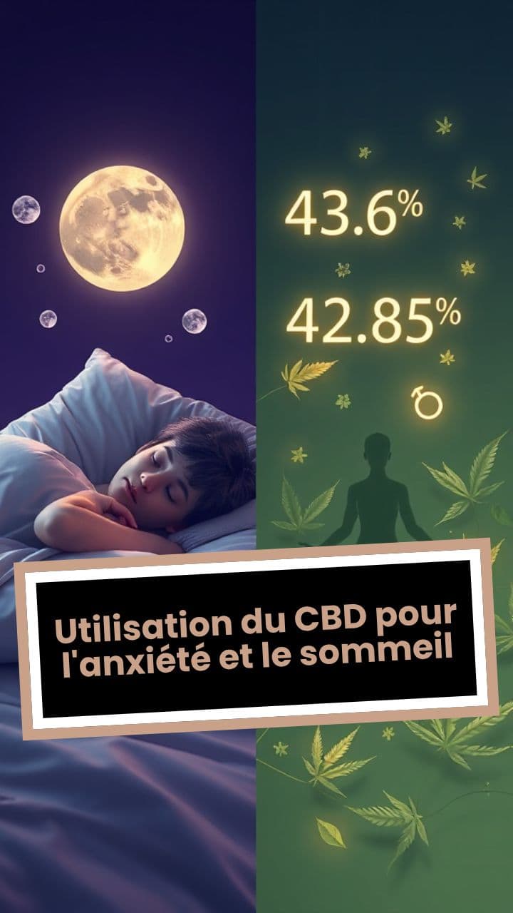 Utilisation du CBD pour l'anxiété et le sommeil