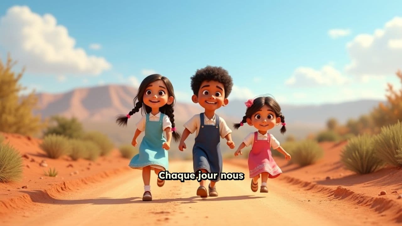 Une journée joyeuse à l'école