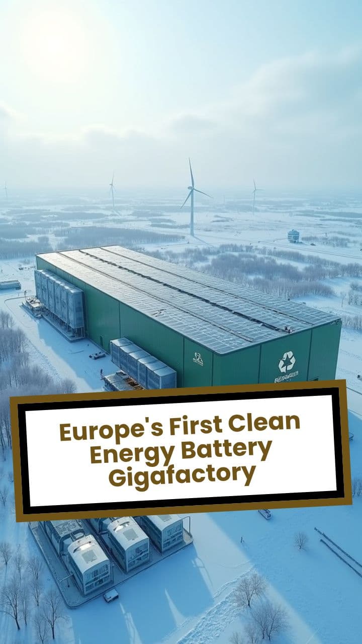 Europe's First Clean Energy Battery Gigafactory