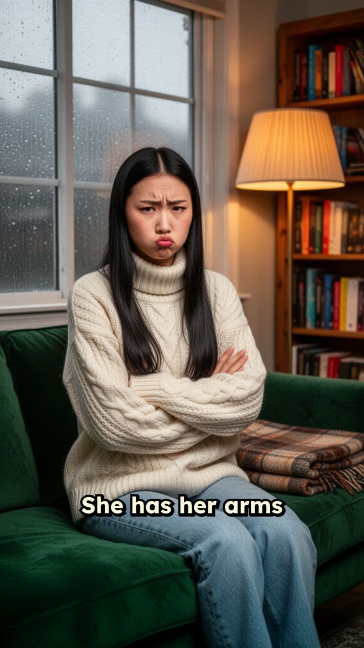 Upset Woman with Crossed Arms