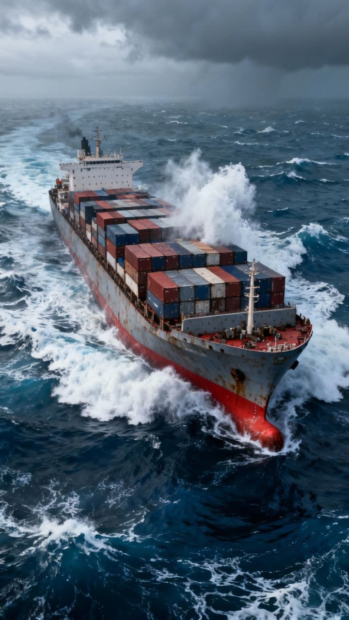 Opp og ned på havet