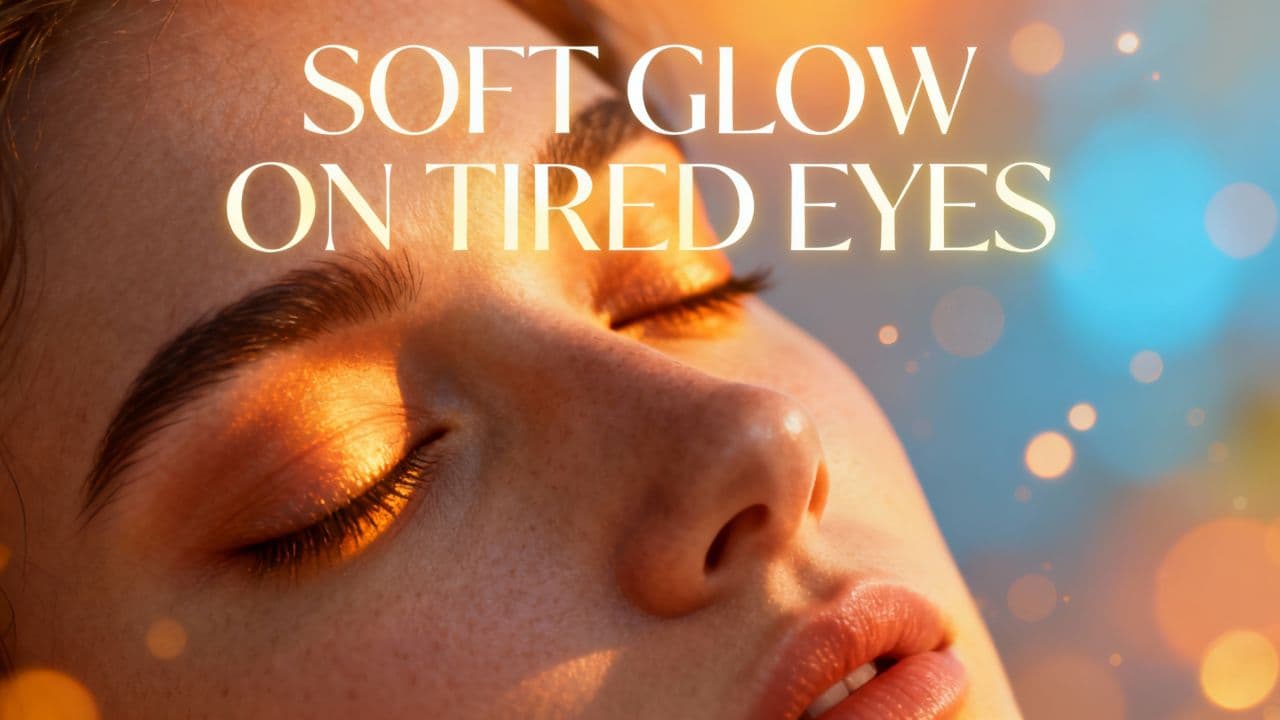 Soft Glow on Tired Eyes