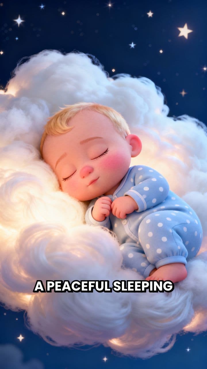 Moonlit Baby Sleeping on a Cloud