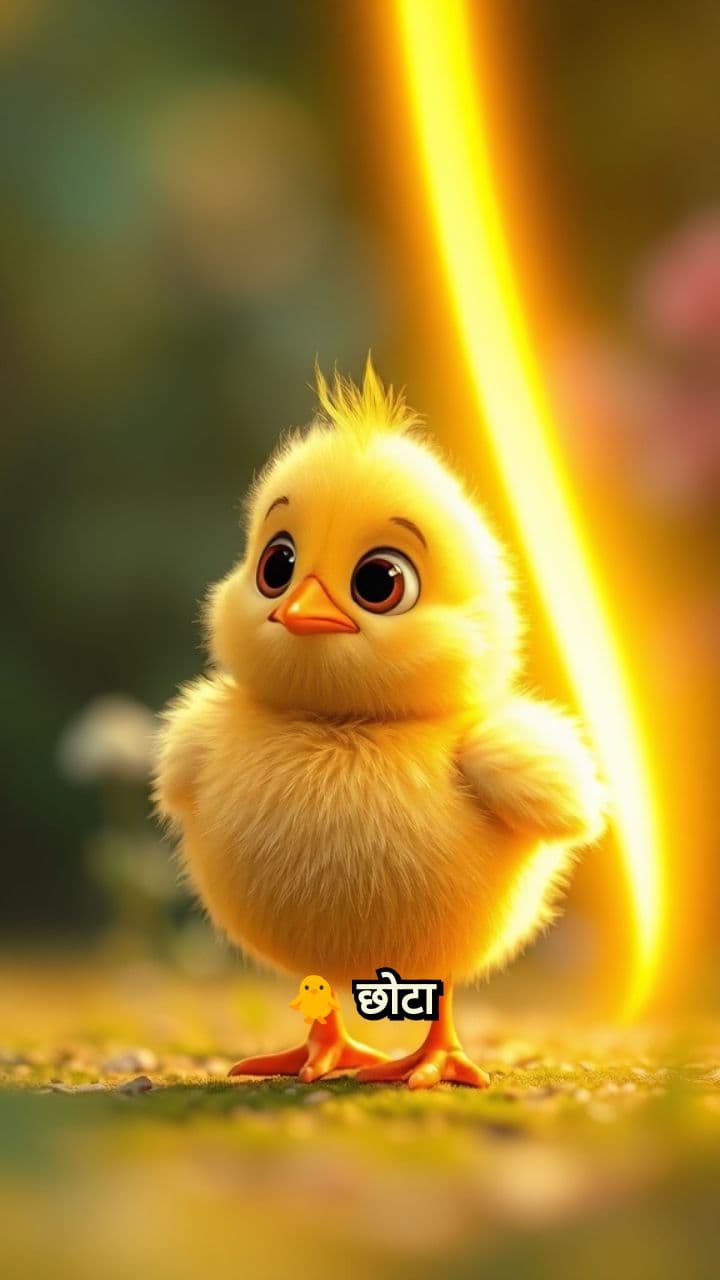 चूज़ा और सूरज की किरण