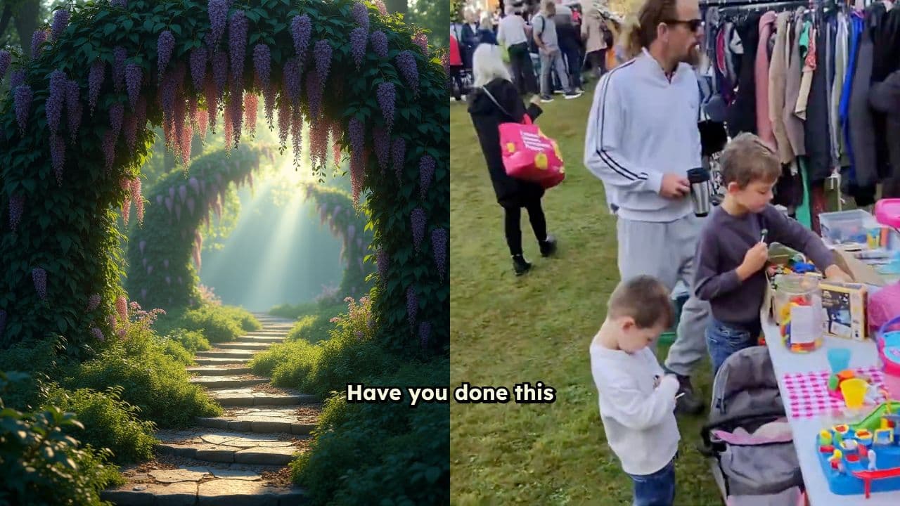 A Car Boot Sale in Someone's Garden?