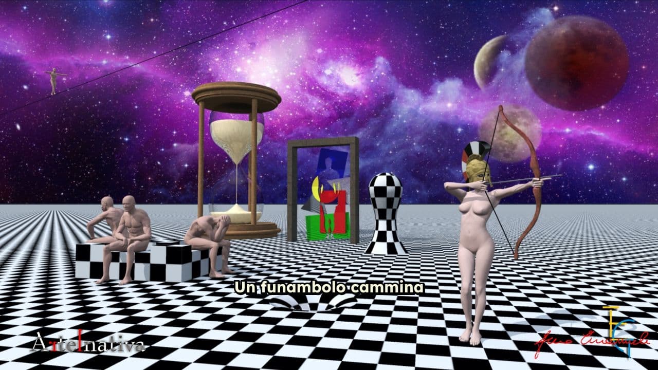 Sogno Surreale nel Vuoto Cosmico