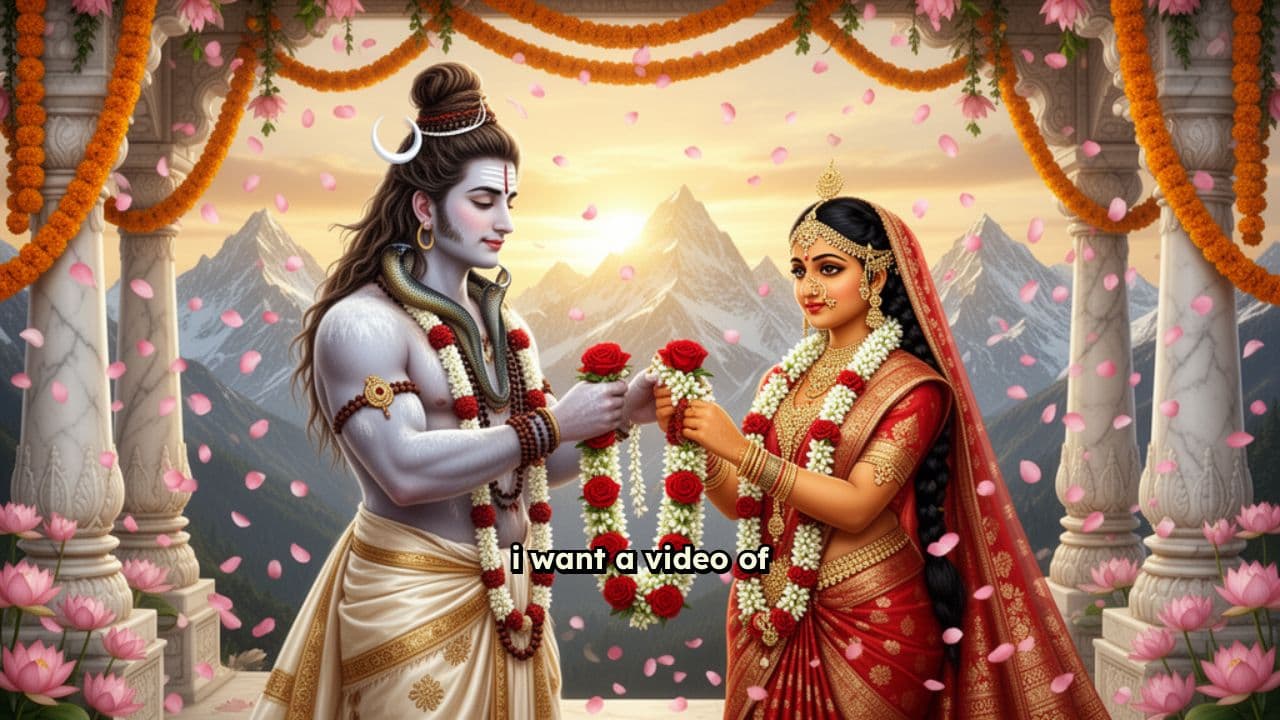 Shiva and Parvati Garland Exchange