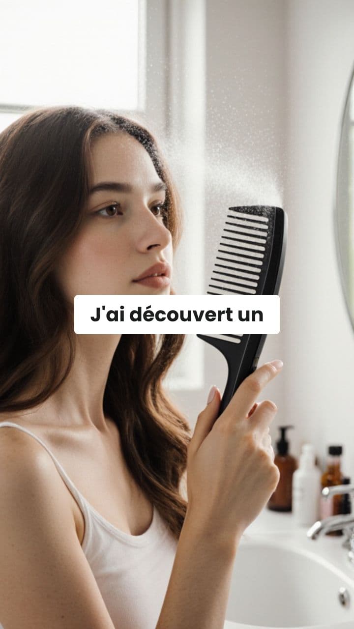 Peigne pulvérisateur : routine capillaire simplifiée