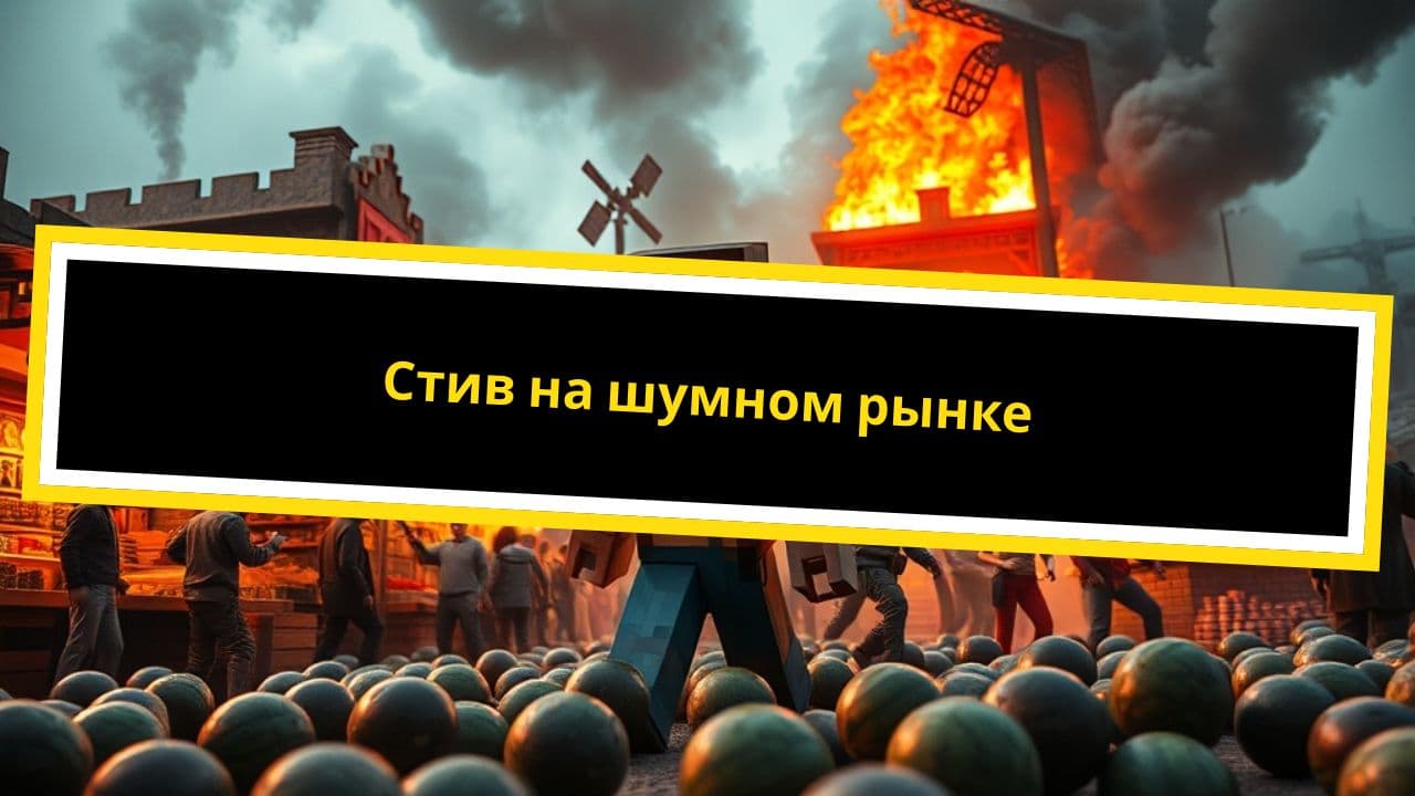 Стив на шумном рынке