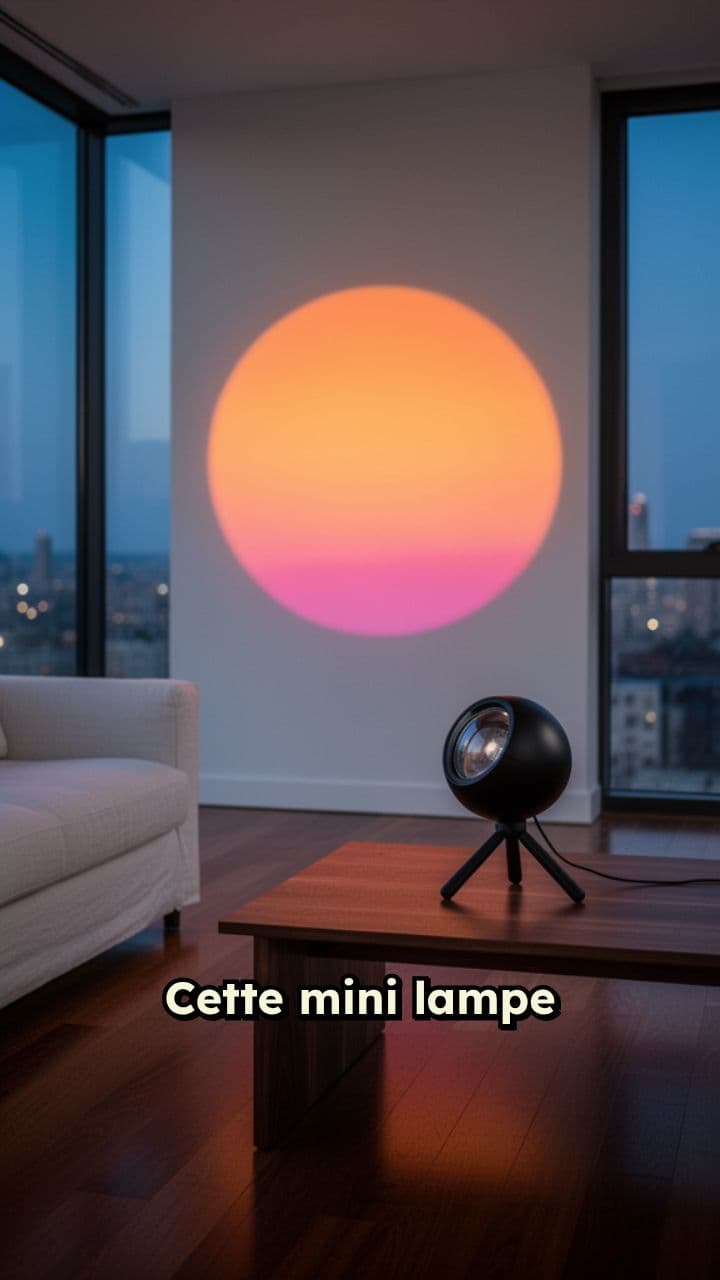 Mini lampe coucher de soleil zen