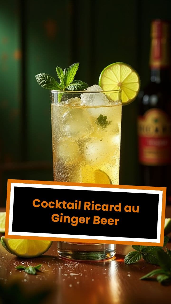 Cocktail Ricard au Ginger Beer