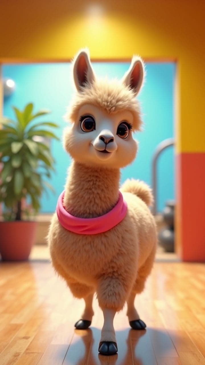 Quirky Llama Gym Antics