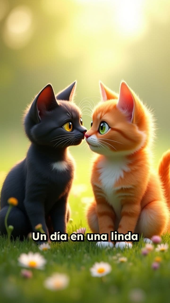 Un día de juegos entre gatos