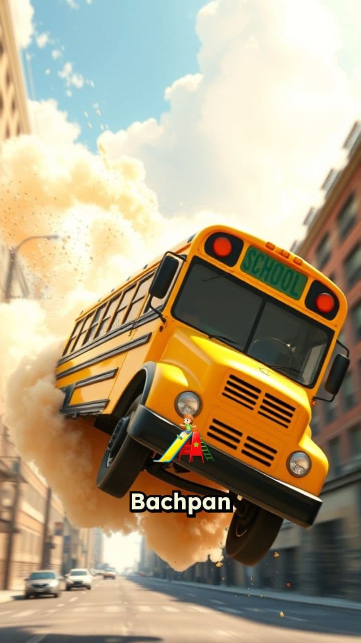 School Bus ki Action Movie