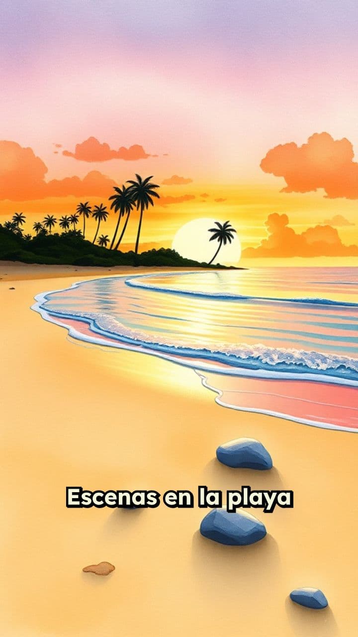 Atardecer en la playa