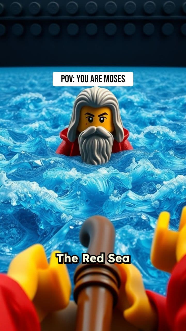 Moses and the LEGO Red Sea Miracle