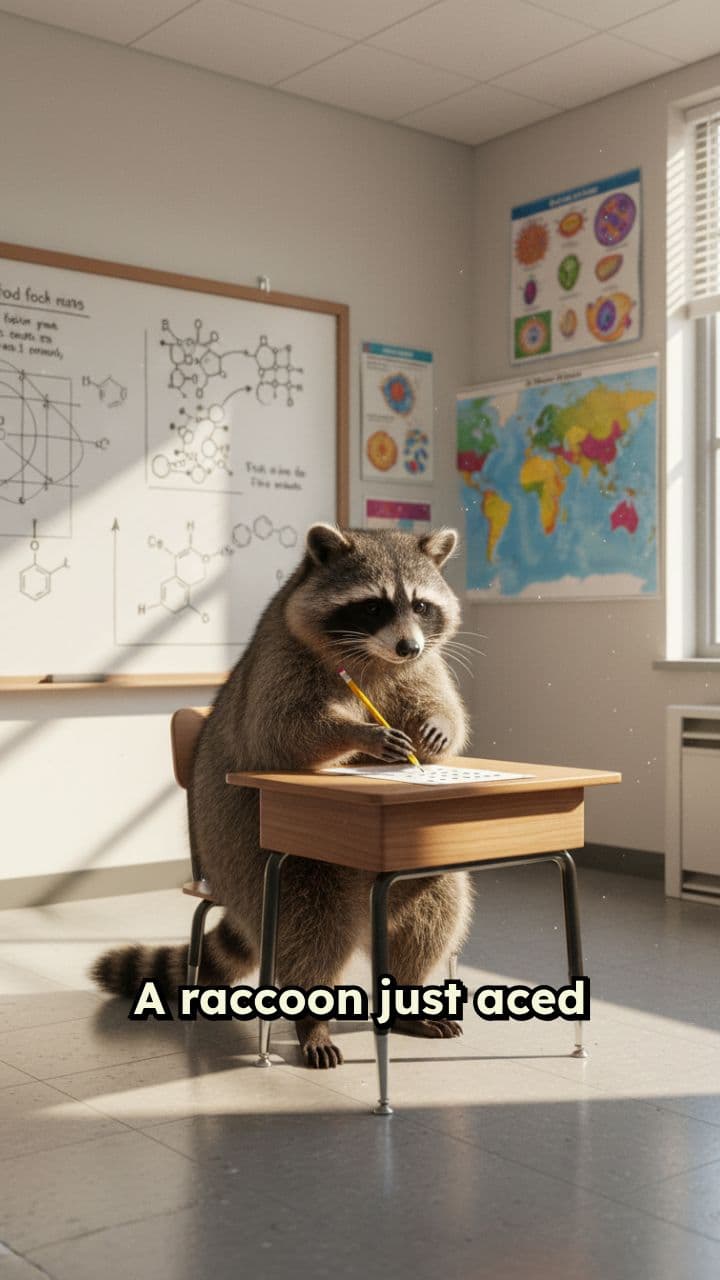 Raccoon Teaches Environmental Science