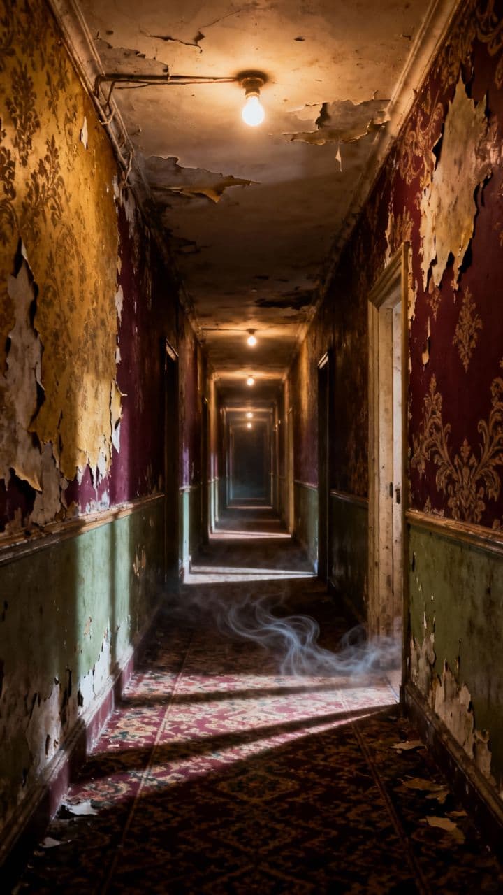Haunted Hotel Hallway