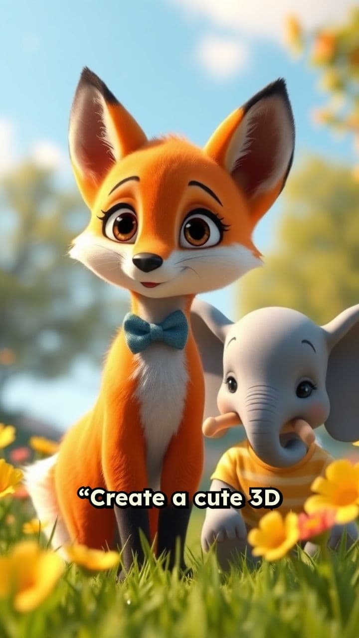 Sunny Forest Friends Nursery Cartoon