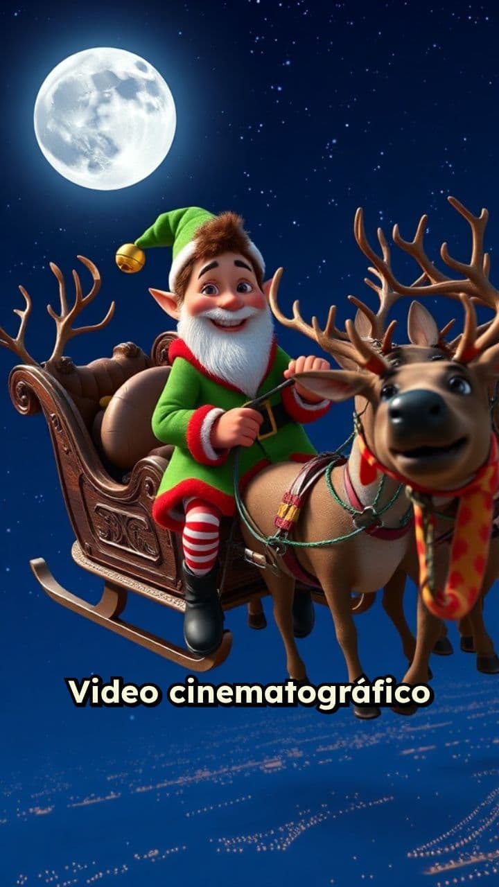 Duende de Navidad volando en Alemania