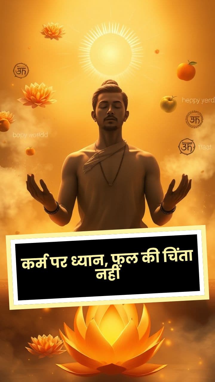 कर्म पर ध्यान, फल की चिंता नहीं