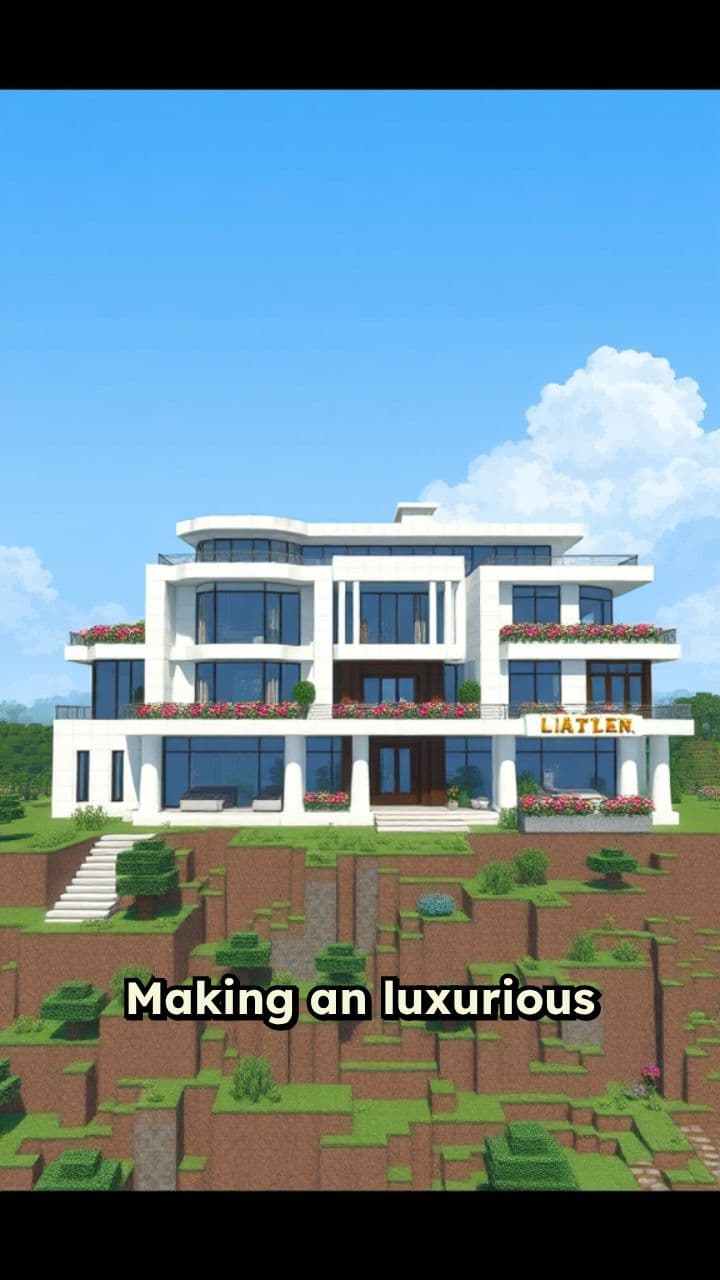 Building a Luxurious Minecraft House