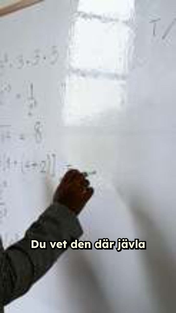 Skitsnack i klassrummet